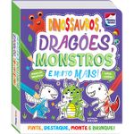 colorir e montar - dinossauros, dragões, monstros colorir e montar - dinossauros, dragões, monstros