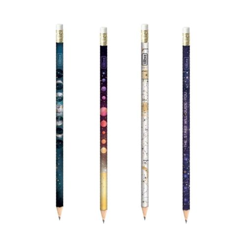 lápis preto redondo com borracha n2 magic