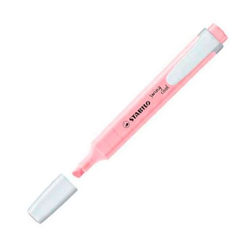 caneta marca-texto rosa swing cool pastel stabilo 275/129 sertic