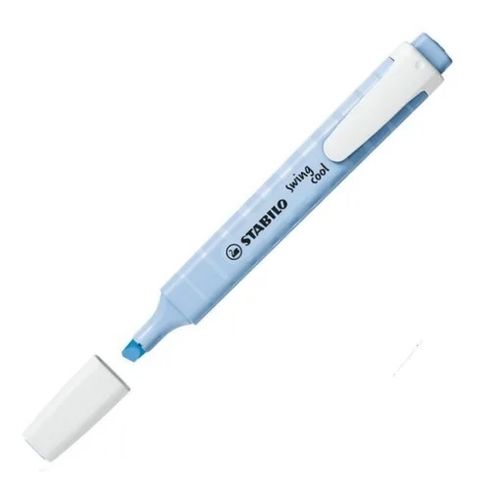 caneta marca-texto azul ps swing cool pastel stabilo 275/111 sertic