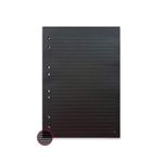 refil bloco fichário colegial pautado 30f pretas 62136 nali