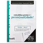 refil bloco fichário colegial quadriculado 30f pretas 62174 nali refil bloco fichário colegial quadriculado 30f pretas 62174 nali