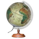 globo terrestre histórico 30cm com led globo terrestre histórico 30cm com led