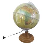 globo terrestre histórico 30cm com led globo terrestre histórico 30cm com led
