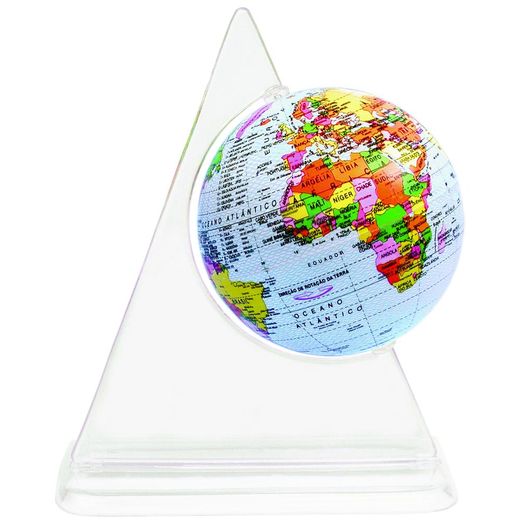 globo terrestre júnior 10cm millenium com régua e cofre globo terrestre júnior 10cm millenium com régua e cofre