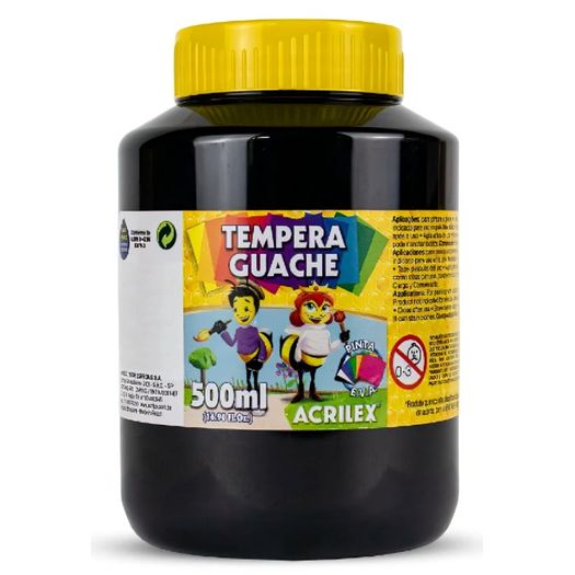 tinta guache 500ml preta tinta guache 500ml preta