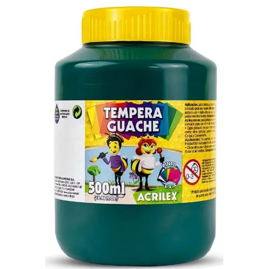 tinta guache 500ml verde bandeira tinta guache 500ml verde bandeira