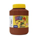 tinta guache 500ml marrom
