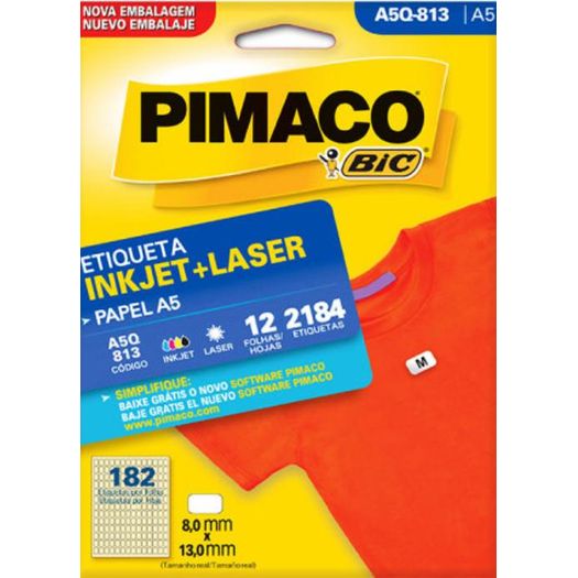 etiqueta inkjet laser a5 q813 2184 unidades etiqueta inkjet laser a5 q813 2184 unidades