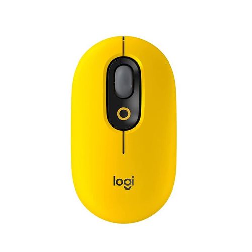 mouse bluetooth pop blast yellow - logitech