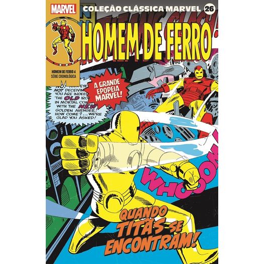 coleção clássica marvel 26 - homem de ferro 4 coleção clássica marvel 26 - homem de ferro 4