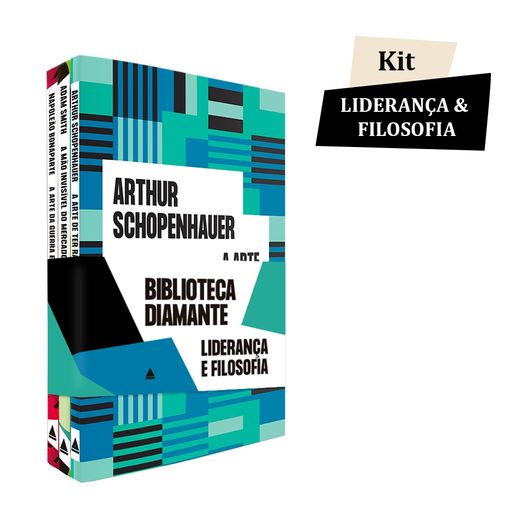 kit biblioteca diamante - liderança e filosofia