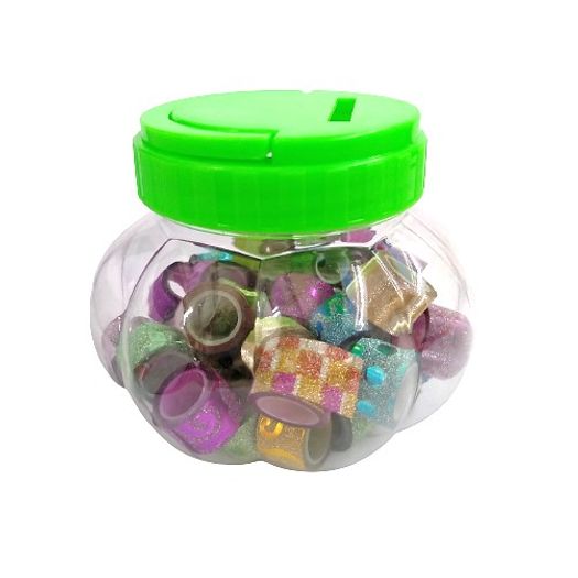 pote cofre com 40 mini fitas adesivas coloridas glitter pote cofre com 40 mini fitas adesivas coloridas glitter