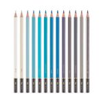 lápis de cor 12 cores vibes oceano + lápis 6b lápis de cor 12 cores vibes oceano + lápis 6b