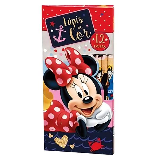 lápis de cor 12 cores minnie lápis de cor 12 cores minnie