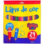 lápis de cor 24 cores hexagonal