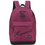 mochila com alça harry potter hogwarts bordô