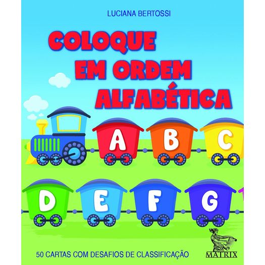 coloque em ordem alfabética coloque em ordem alfabética