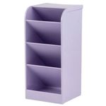organizador diagonal selado roxo pastel 4 divisórias