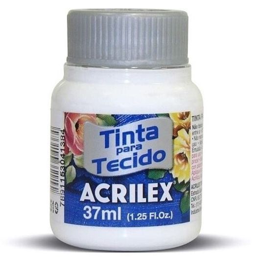 tinta tecido 37ml branco tinta tecido 37ml branco