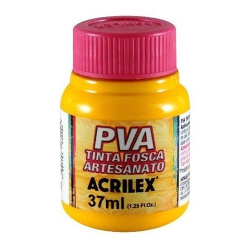 tinta pva plástica 37ml amarelo ouro