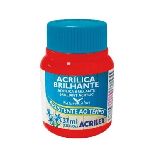 tinta acrílica brilhante 37ml vermelho fogo