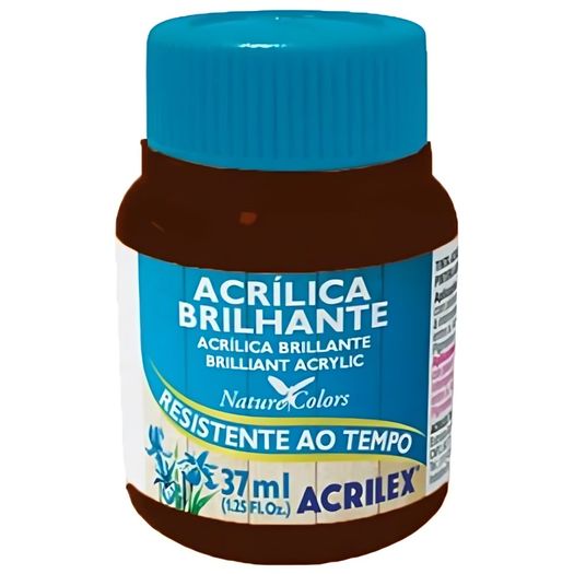 tinta acrílica brilhante 37ml marrom tinta acrílica brilhante 37ml marrom