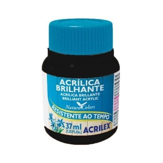 tinta acrílica brilhante 37ml preto tinta acrílica brilhante 37ml preto