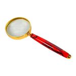 lupa de mão magnifying com lente 70mm aumenta 5x cabo decorado lupa de mão magnifying com lente 70mm aumenta 5x cabo decorado