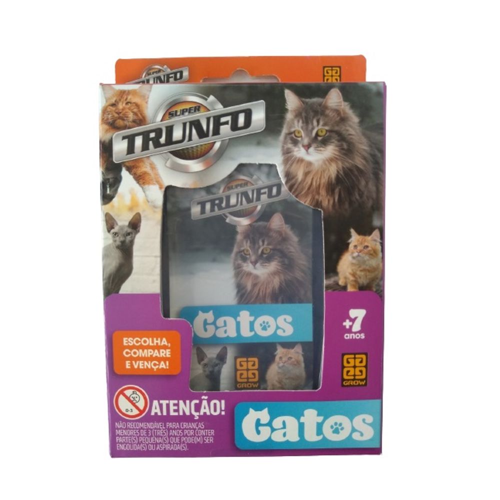 Jogo De Cartas Super Trunfo Gatos 4249 Grow - Livrarias Curitiba