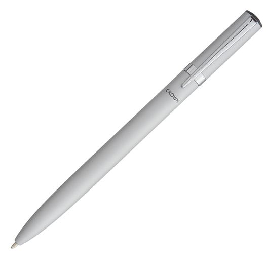 caneta esferográfica aventura prata crown caneta esferográfica aventura prata crown