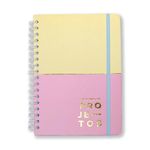 caderno de projetos pastel block color 80 folhas caderno de projetos pastel block color 80 folhas