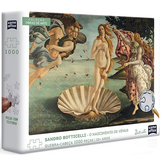 quebra-cabeça 1000 peças sandro botticelli - nascimento de vênus quebra-cabeça 1000 peças sandro botticelli - nascimento de vênus