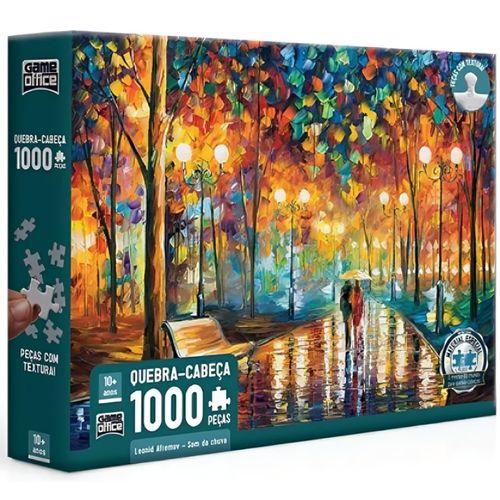 quebra-cabeça 1000 peças leonid afremov - som da chuva