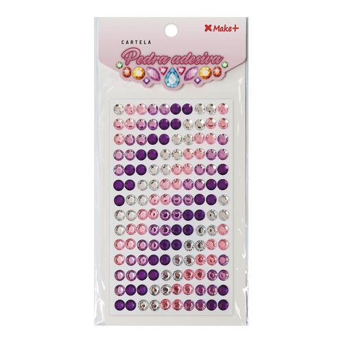 adesivo pedra 3d cristal degradê lilás gatte