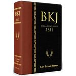 biblia king james 1611 com estudo holman - marrom com preto