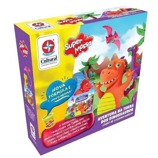 super massa com livro - uma aventura na terra dos dinossauros super massa com livro - uma aventura na terra dos dinossauros