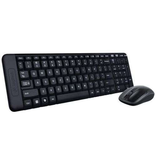 kit teclado + mouse sem fio mk220 preto - logitech