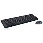 kit teclado + mouse sem fio mk220 preto - logitech