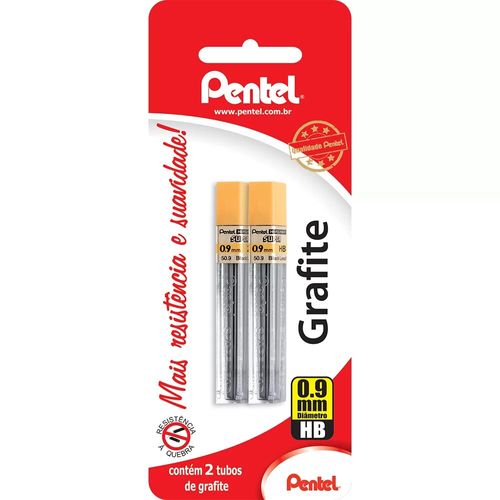 grafite 0,9mm hb hi-polymer 2tb 50-hb9 pentel blister