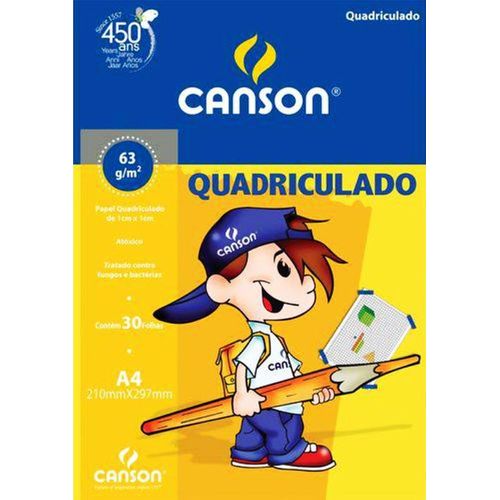 bloco desenho a4 30f 60g quadriculado