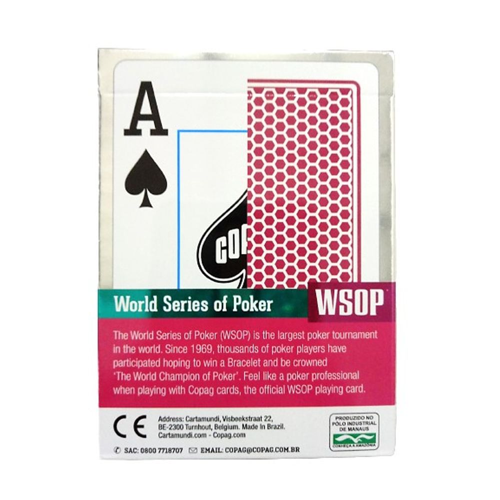 Jogo De Cartas Baralho World Series Poker - Livrarias Curitiba