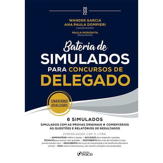 bateria de simulados para concursos de delegado