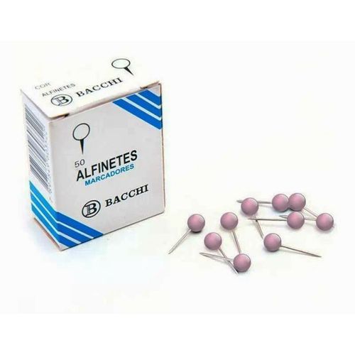 alfinete para mapas n1 lílas 50un bacchi