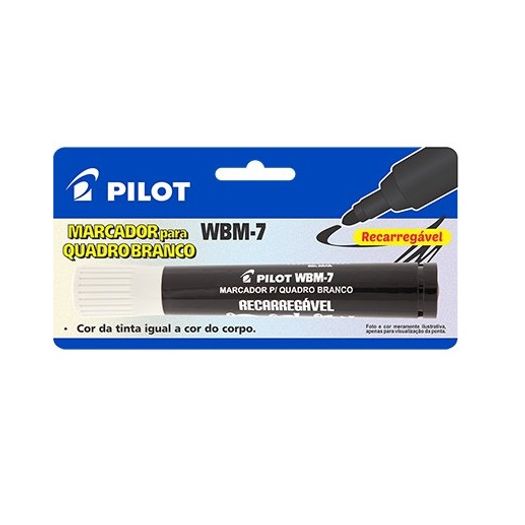 caneta quadro branco preto wbm-7 pilot blister caneta quadro branco preto wbm-7 pilot blister