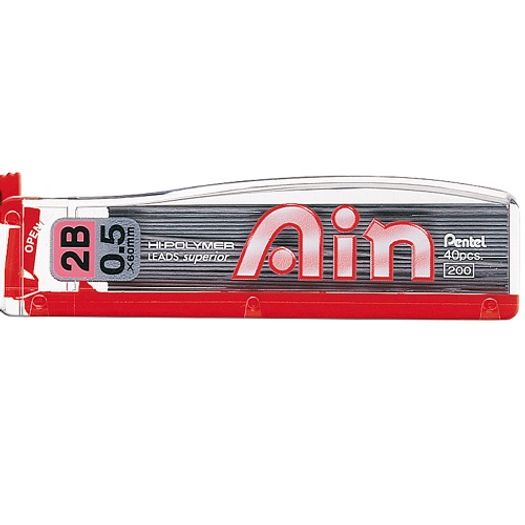 grafite-05mm-2b-ain-12-tubos-c-40-grafites-c255-2bpb-pentel grafite-05mm-2b-ain-12-tubos-c-40-grafites-c255-2bpb-pentel