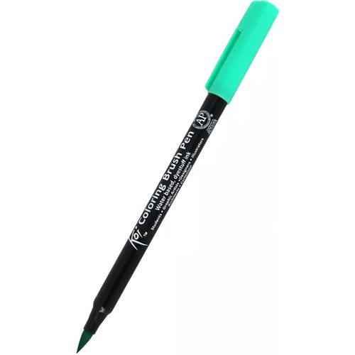 caneta pincel koi coloring brush pen verde claro