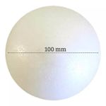 bola de isopor 100mm 1 unidade bola de isopor 100mm 1 unidade