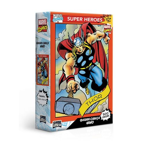 quebra-cabeca-500-pecas-nano-marvel-comics-super-heroes-thor-2959-game-office