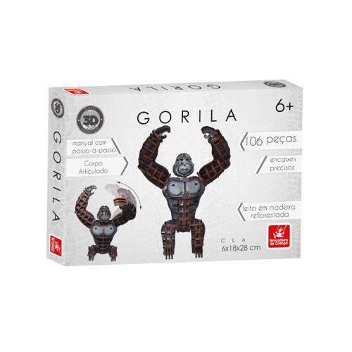 quebra-cabeca-106-pecas-3d-gorila-planet-adventure-0262-brincadeira-de-crianca